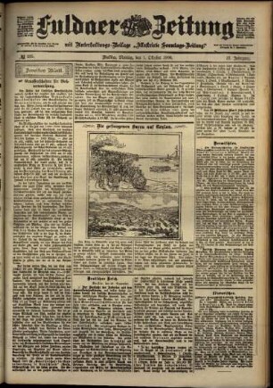Zweite Ausgabe vom Montag, den 01. Oktober 1900.