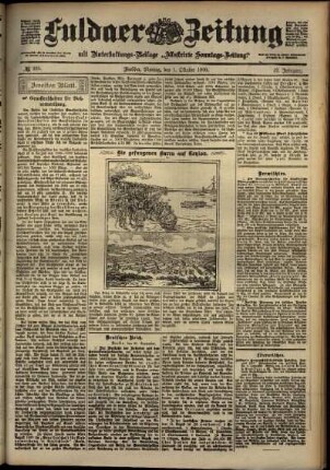 Zweite Ausgabe vom Montag, den 01. Oktober 1900.