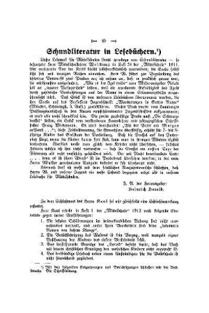 Schundliteratur in Lesebüchern