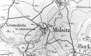 Bautzen-Malsitz. Meßtischblatt, Sekt. Luttowitz, 1884