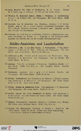 Städte-Ansichten und Landschaften (Nr. 170-228)