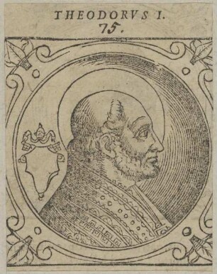 Bildnis von Papst Theodorus I.