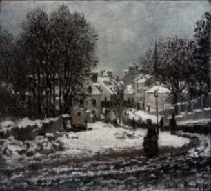 Dorfstraße im Winter (Argenteuil)