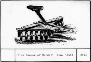 Disk Harrow of Randall (ca. 1860)