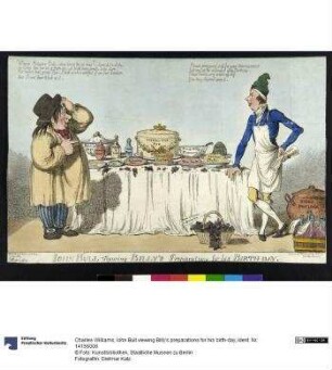 Iohn Bull viewing Billy's preparations for his birth-day