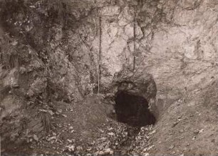 Schönborn bei Mittweida : Schönborn bei Mittweida. Mundloch eines alten Stollens direkt oberhalb des alten Wehrs