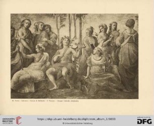 16. Roma.Vaticano. Stanze di Raffaello. Il Parnaso. Gruppo Centrale (Raffaello)