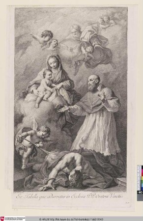 [S. François terrassant l'Hérésie; St. Francis de Sales, beating down Heresy; Hl. Franziskus de Sales, die Ketzerei zu Boden werfend]