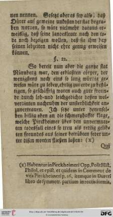§ 22. Beschluß nachricht von einigen ihm zu ehren verfertigten lob- und grabschrifften