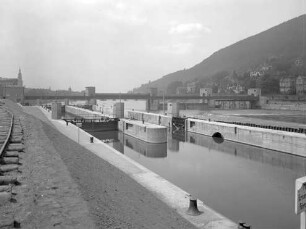 Schleusenkammer Heidelberg vor Aufstau