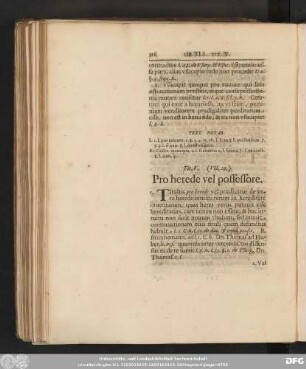 Tit. V. (VII. 29.) Pro herede vel possessore.