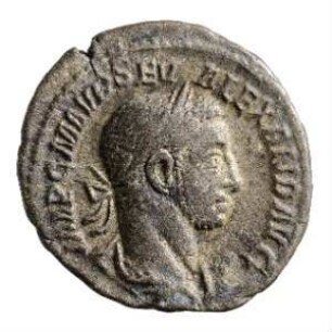 Münze, Denar, 227 n. Chr.