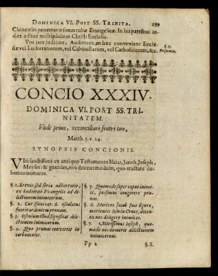 Concio XXXIV. Dominica VI. Post SS. Trinitatem.