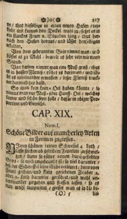 Cap. XIX. Num. I. - XXIII.