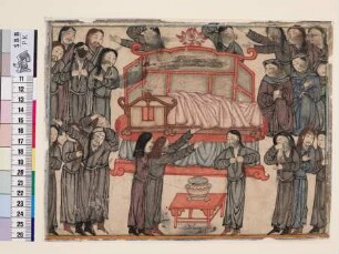 Thronendes mongolisches Herrscherpaar