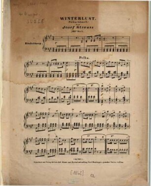 Winterlust : Polka (schnell) ; op. 121