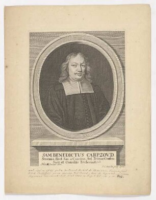 Bildnis des Sam. Benedictus Carpzov