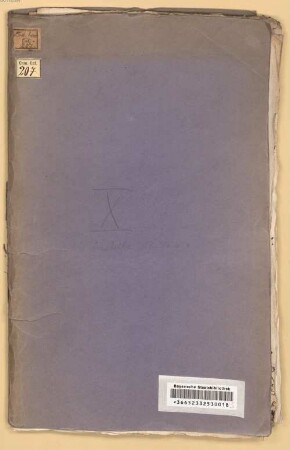 Bibliotheksakten - BSB Cbm Cat. 207(10