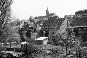 Altkirch: alte Häuser der Stadtmauer