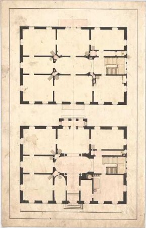 Voit, Johann Michael; Stadthäuser - Grundrisse