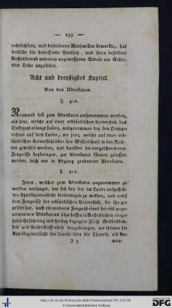 Acht und dreyßigstes Kapitel. Von den Advokaten.
