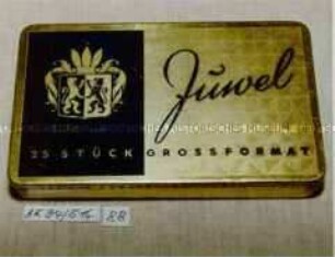 Blechdose für 25 Zigaretten "Juwel"