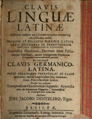 Clavis linguae latinae