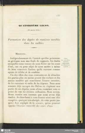 Quatorzième leçon