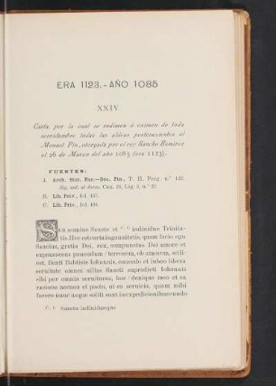 Era 1123. - Año 1085