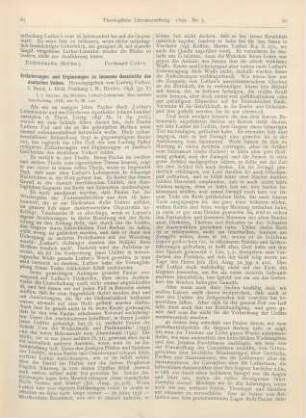 85-87 [Rezension] Paulus, Nikolaus, Luther’s Lebensende. Eine kritische Untersuchung