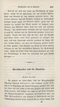357-377 Bretschneider und die Symbole : erster Artikel