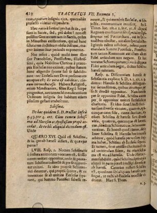 412-415, LVIII. Resp. I. Nomen Schismatis a scissura ...