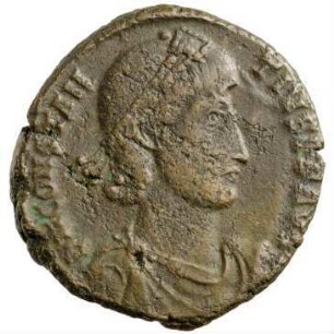 Münze, Aes 2, 350 - 355 n. Chr.