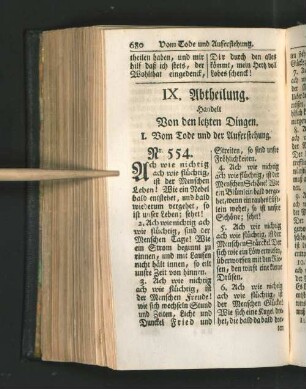 IX. Abtheilung.