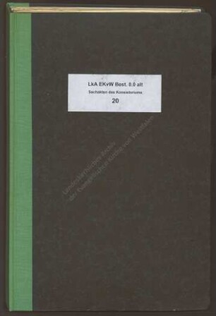 Abänderung der Kirchenordnung