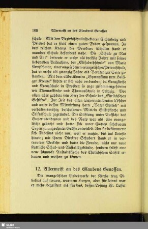 12. Allermeist an des Glaubens Genossen