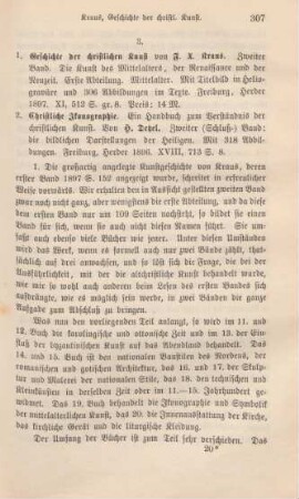 307-309 [Rezension] Kraus, Franz Xaver, Mittelalter