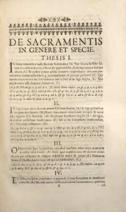 De sacramentis in genere et specie.