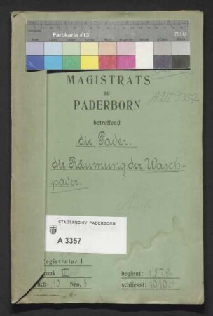 Pader. Räumung der Waschpader