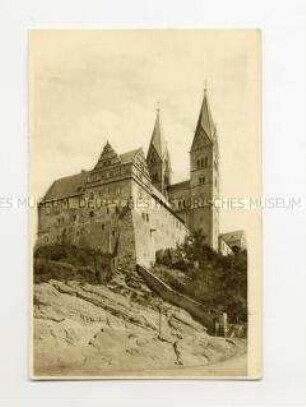 WHW-Postkarte: Quedlinburg, Schloß- und Stiftskirche