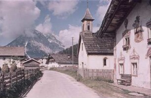 Mittenwald. Straßenansicht
