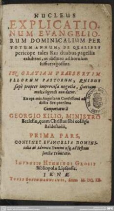 Nucleus explicationum evangeliorum dominicalium
