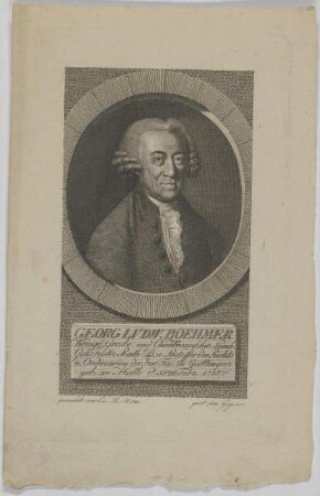 Bildnis des Georg Lvdw. Boehmer