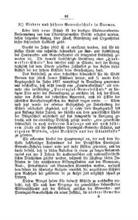 Niedere und höhere Gewerbeschule in Barmen : [II. Gymnasien und Realschulen]