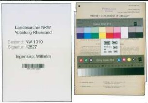 Entnazifizierung Wilhelm Ingensiep , geb. 23.06.1890 (Steuersekretaer)