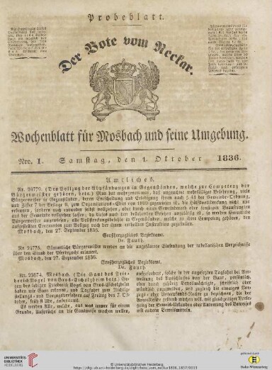 Titelseite einer Zeitung