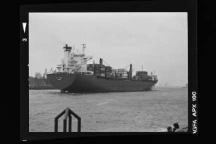 Cap Polonio (1990), Containerschiff, Hamburg Südamerikanische Dampfschifffahrts-Gesellschaft A/S & Co KG (HSDG), Antwerpen, Bau-Nr. 650