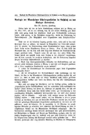 Apologie der Mannheimer Schulorgansiation im Anschluß an das Mainzer Korreferat