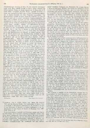 229-231 [Rezension] Craghan, John F., Mary
