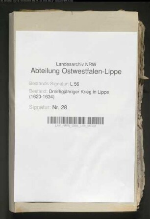 Einquartierungen und Kontributionen der Stadt Lemgo